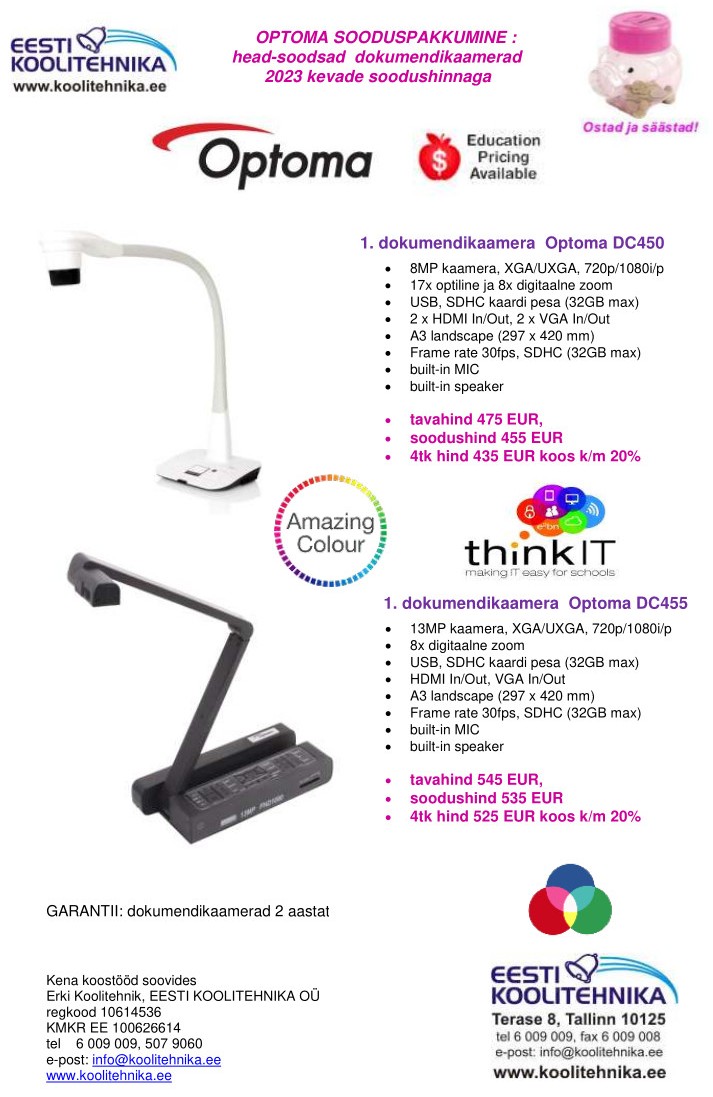 Optoma450 455 2023kevad